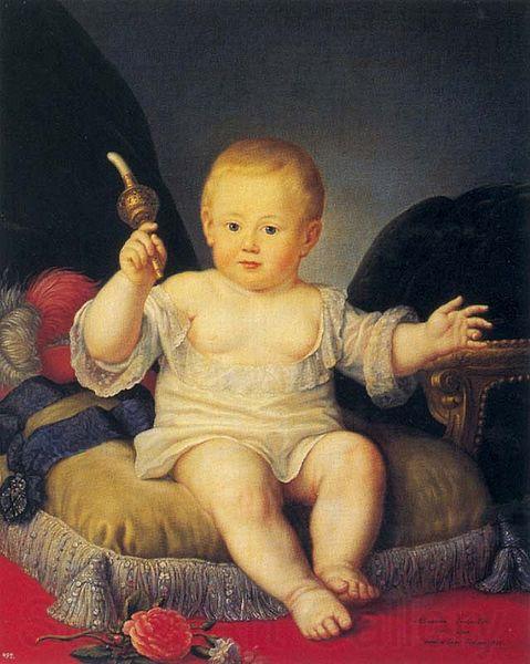 Jean Louis Voille Portrait of Alexander Pawlowitsch as a boy Spain oil painting art